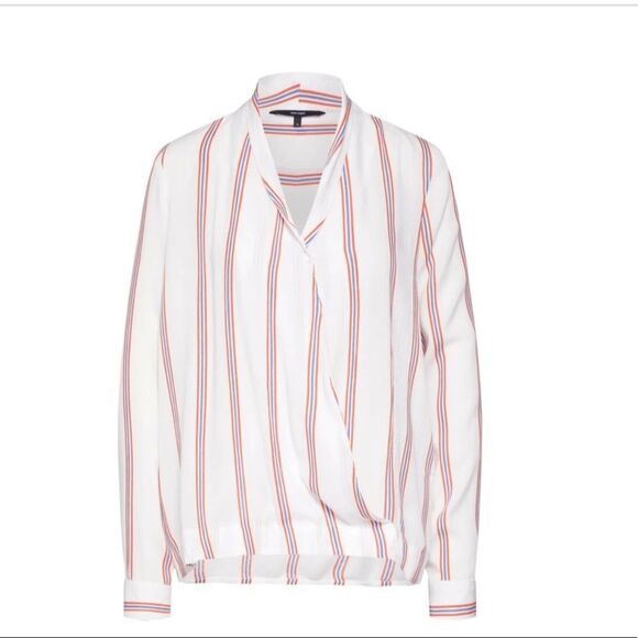 Vero Moda StripedHanna Shirt or Blouse Red White & Blue Size Large New With Tag  - Picture 5 of 11